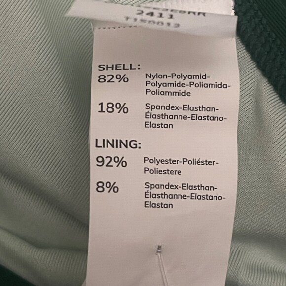 Cupshe Womens Green One-Piece Swimsuit M Crisscross Cutout High-Waist NWT Cheeky - Picture 6 of 7